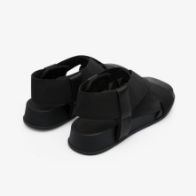 Camper Atonik Platform Sandals Black - Womens Singapore EVQNDX-154